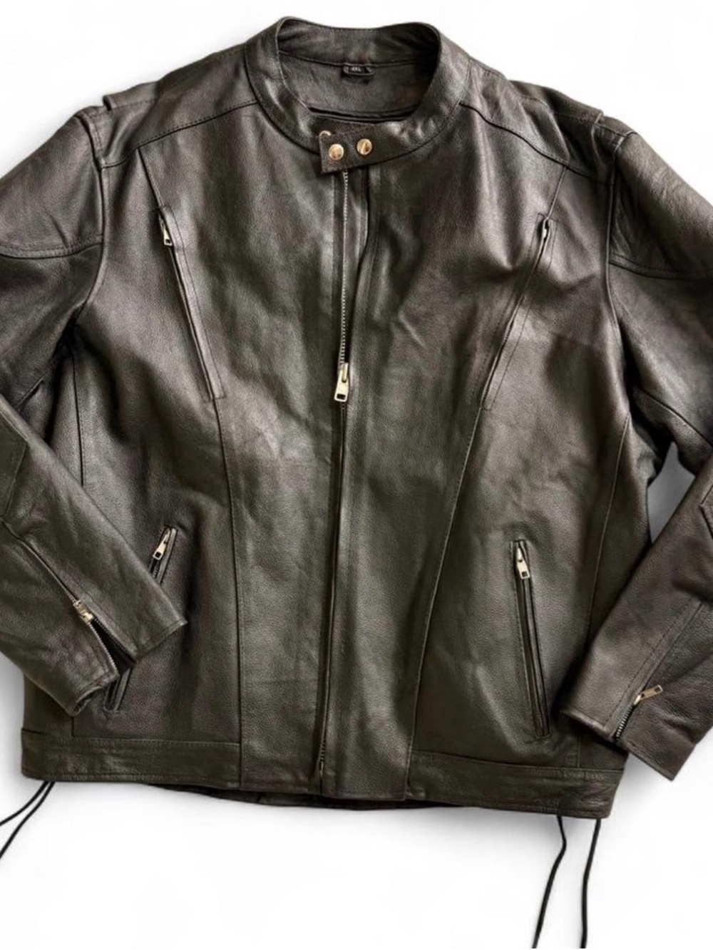 Black Leather Moto Jacket